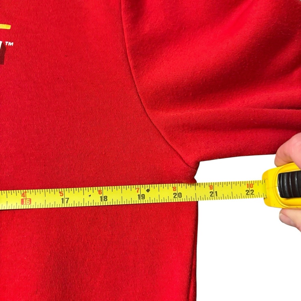 Kelloggs Cheez it Red Sweatshirt Long Sleeve Small Advertising Snacks Spell Out - Picture 8 of 8